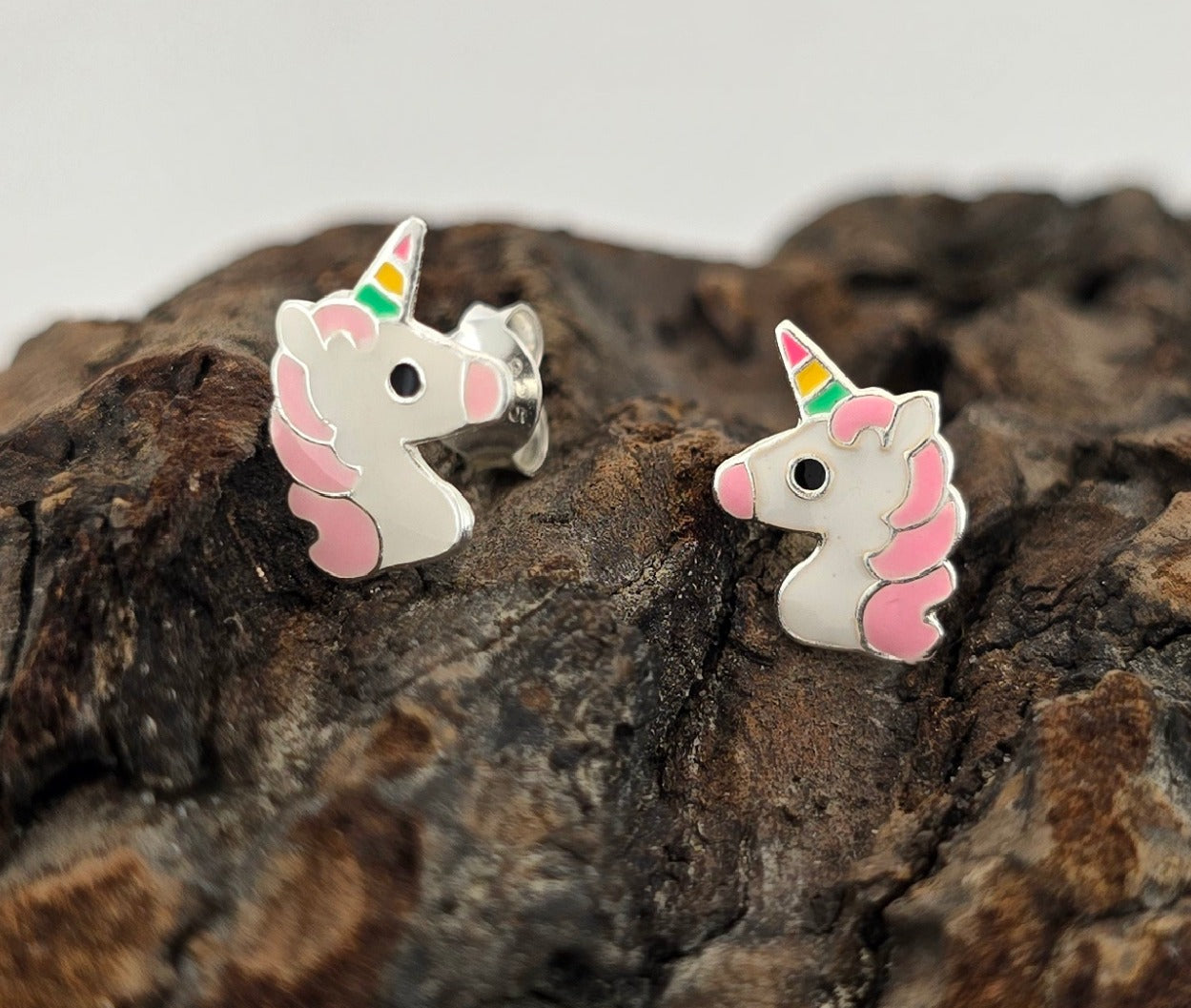 Silver Unicorn Earrings